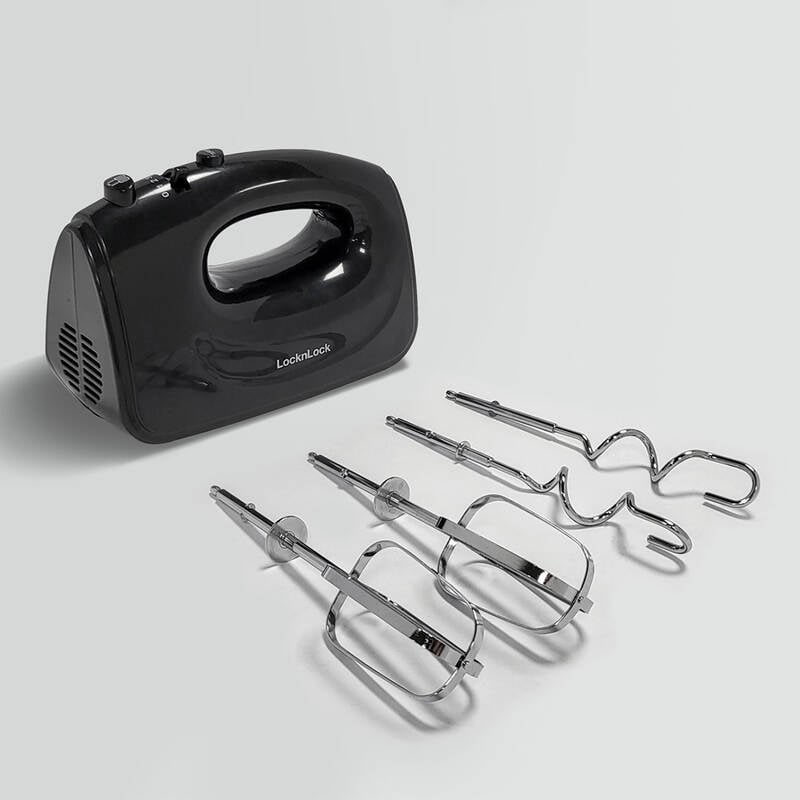 Máy Đánh Trứng Hand Mixer 220 - 240V, 50/60Hz, 250 - 300W - Màu Xám Đậm - LocknLock - EJM501DGRY, , large image number null